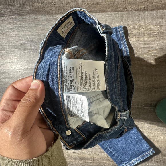 Levis 501 S Jeans Womens 24x28 Blue Skinny Button Fly Premium Denim High Rise - Picture 5 of 16